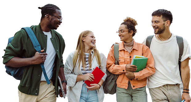 Group of students smiling